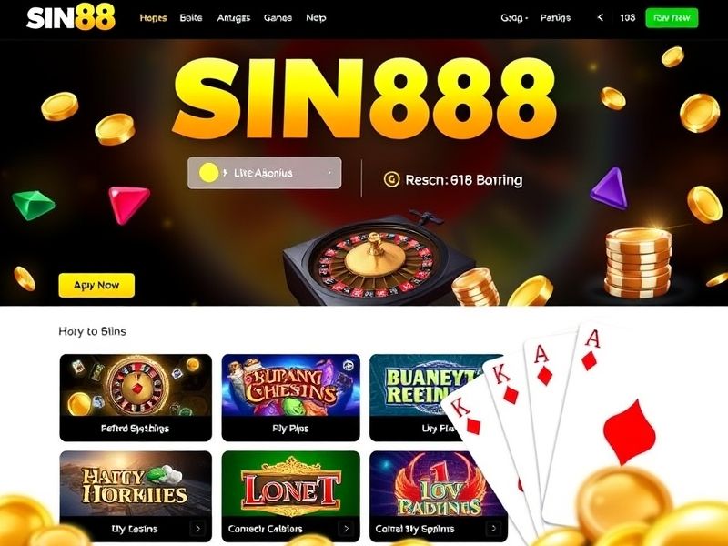 Welcome to sin88.com – your official gateway to a world of exciting online gambling games. Explore live dealers, real-money slots, sports betting, and exclusive bonuses for a secure and thrilling gaming experience. Join now!